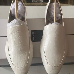 Dolce Vita Ivory leather croc print shoe